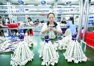 “家門口”車間生產忙